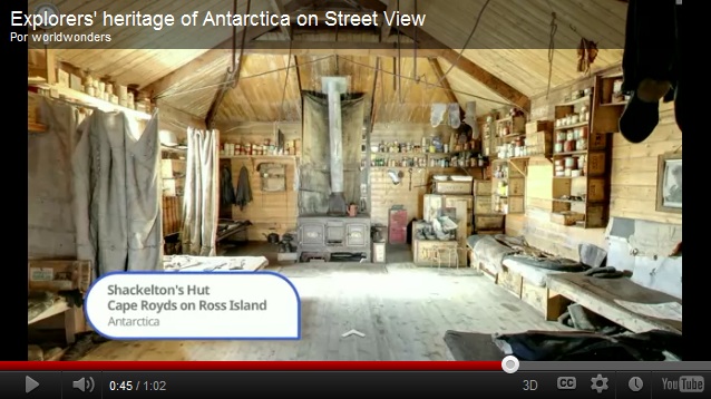 Cabana de Shackleton na Antártica