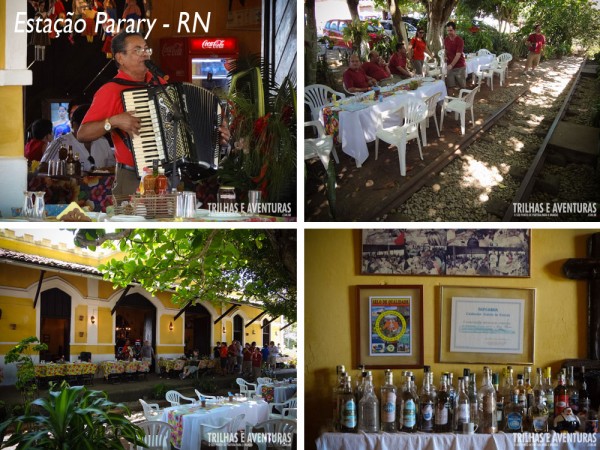 Estação Parary - O bar e restaurante fica em uma antiga estação de trem, bem ao lado dos trilhos