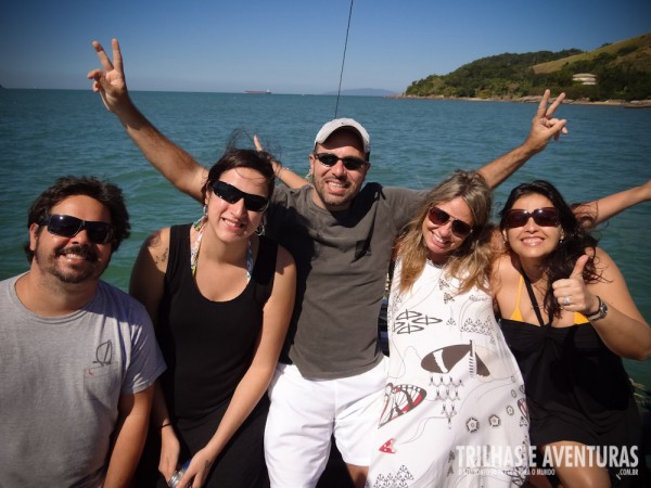 Blogueiros do #VIPBloggersPortobello no passeio de escuna