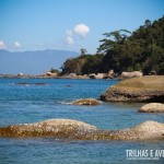 A praia Guaíba de Fora fica em uma enseada calma perfeita para mergulhos