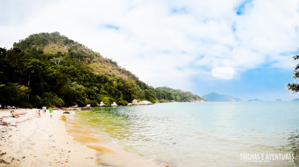 Mesmo com o sol tímido já da para perceber a beleza das praias de Angra dos Reis