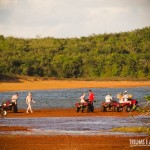 Galera reunida na Lagoa Amarela