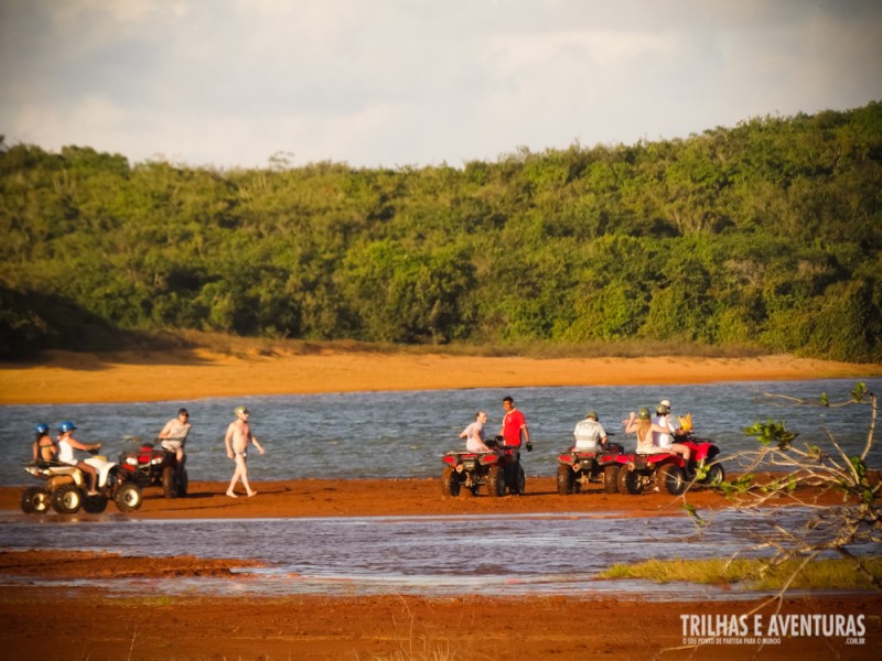 Galera reunida na Lagoa Amarela