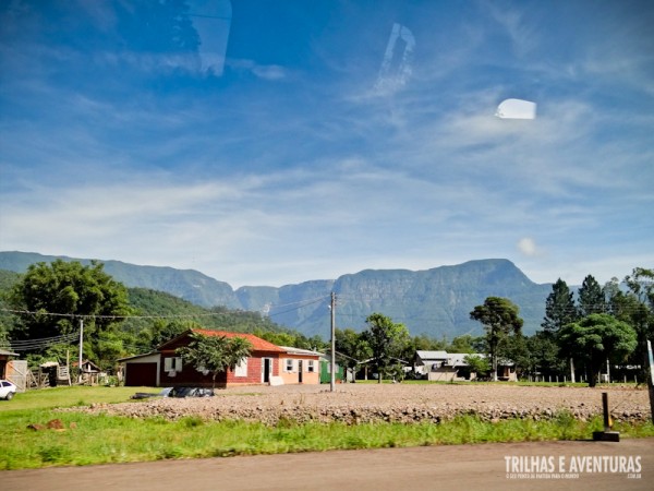 De dentro do carro essa é a vista que temos durante todo o passeio