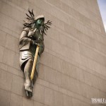 Estátua do Palácio da Justiça, no centro de Porto Alegre