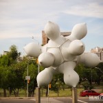 Cuias gaúchas formam arte na rua de Porto Alegre