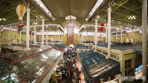 Panorâmica do Mercado Público vista do segundo piso