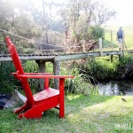 Cadeiras para leitura na beira do rio