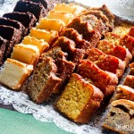 Variedade de bolos orgânicos