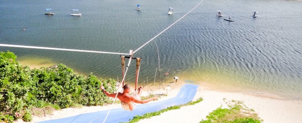 Tirolesa da Lagoa de Jacumã