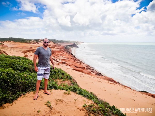 Falésias da Praia das Minas, vista do mirante