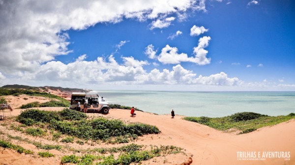 Panorâmica do Mirante da Praia das Minas com a Toyota da Jardineira 4x4 Tour