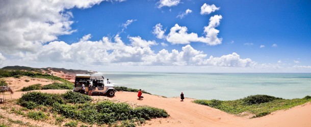 Panorâmica do Mirante da Praia das Minas com a Toyota da Jardineira 4x4 Tour