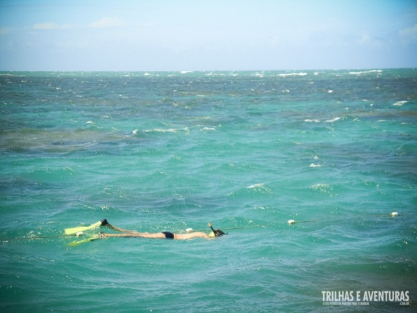 ... e eu fui, é claro! Mesmo com o mar agitado, até que foi legal.