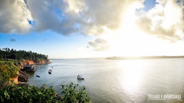 Panorâmica antes do Pôr-do-Sol na Lagoa de Guaraíras, em Tibau do Sul