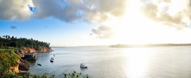 Panorâmica antes do Pôr-do-Sol na Lagoa de Guaraíras, em Tibau do Sul