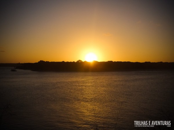 Pôr-do-Sol na Lagoa de Guaraíras, em Tibau do Sul