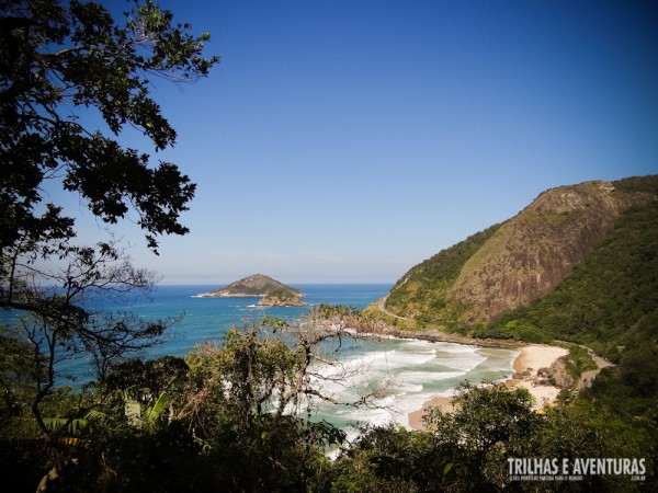 Vista da Prainha do meio da trilha