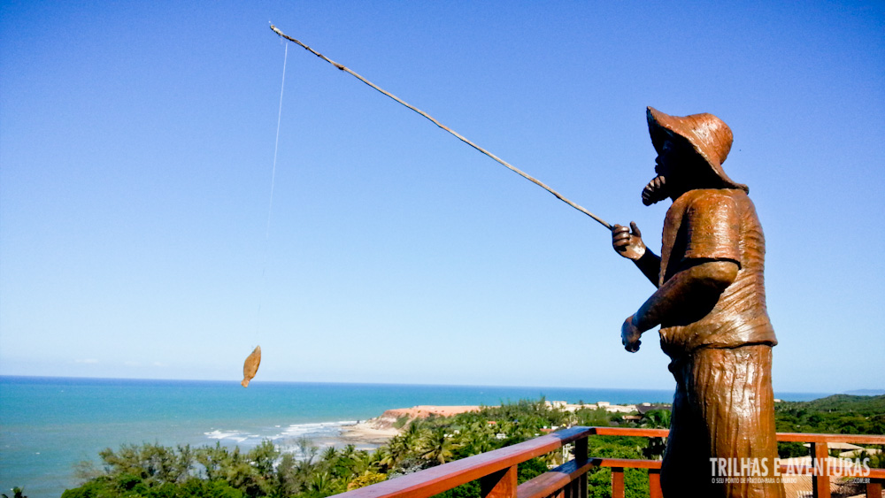 Estátua do pescador de Pipa, no Hotel Sombra e Água Fresca