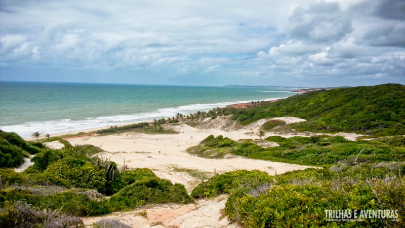 Basta descer a trilha para chegar no Chapadão e Praia das Minas