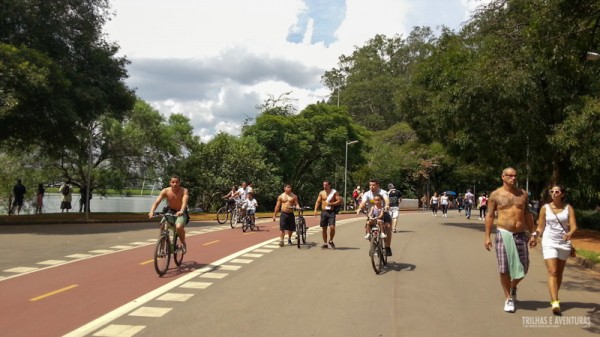 Nem todos respeitam a ciclofaixa, mas fazer o que né?