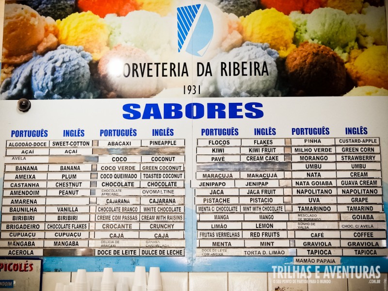 Mais de 50 sabores de sorvetes na Ribeira