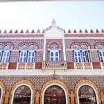 Prédios belíssimos cobertos de azulejos