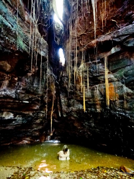 Cascatinha e lago para banho