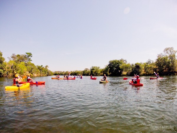 Canoagem no Rio Novo, uma divertida atração do Jalapão