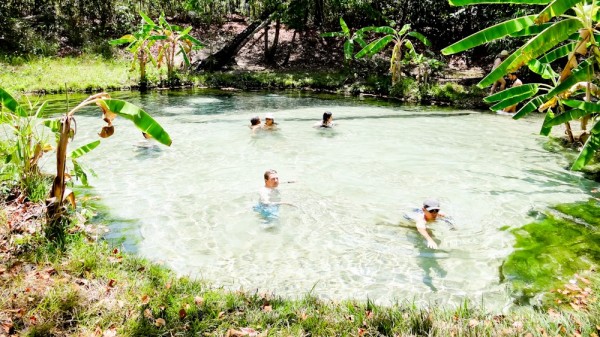 A área do Fervedouro da Korubo é muito maior e todos podem entrar juntos