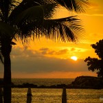 Pôr-do-sol visto do Hotel St. Regis Punta Mita, no México