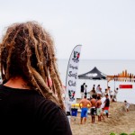 A competição de surf não aconteceu por falta de ondas neste dia