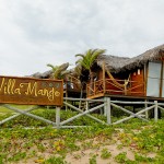 Bangalô frontal da Pousada VillaMango Beach Bungalows