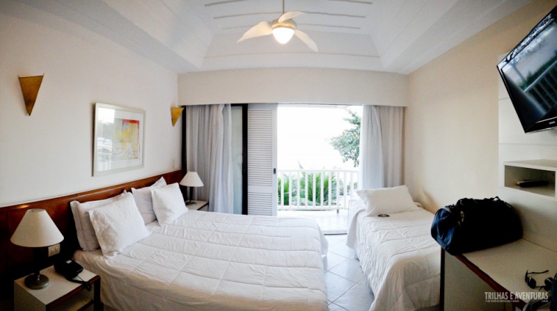 Panorâmica do meu quarto na Pousada Maravista