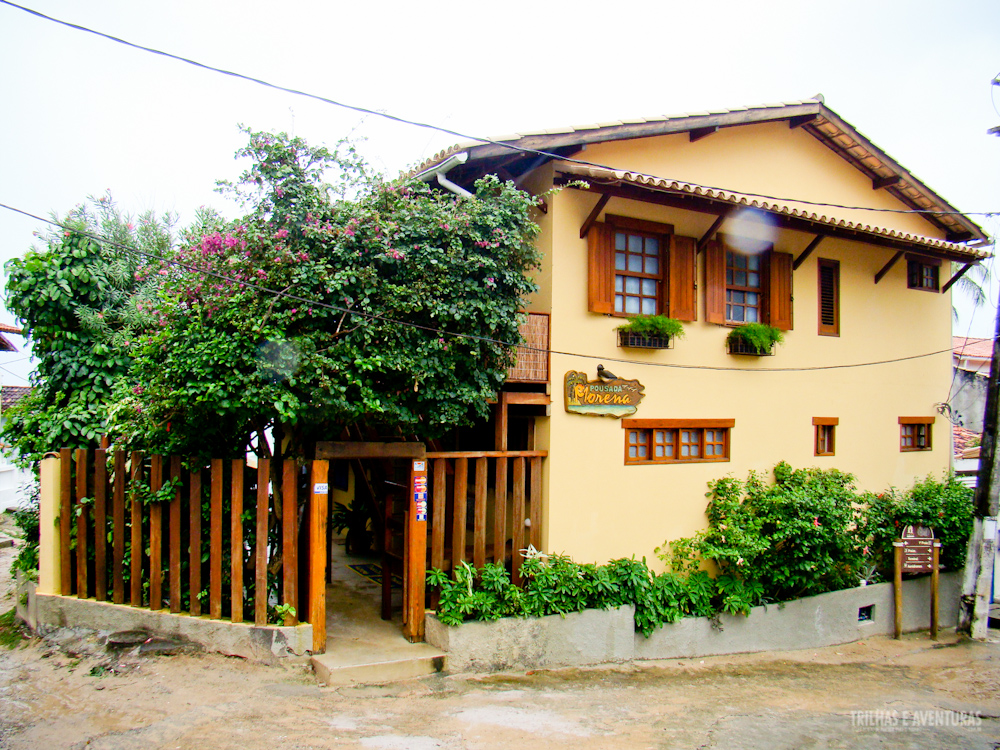 Fachada da Pousada Morena, no Morro de São Paulo