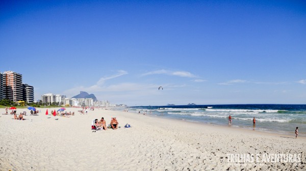 A praia da Barra da Tijuca é sempre gostosa para curtir com a família e amigos