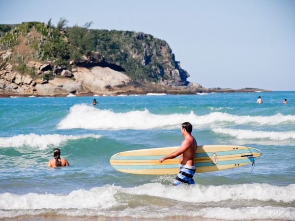 Uma das favoritas do surfistas, a Praia de Geribá tem boas ondas