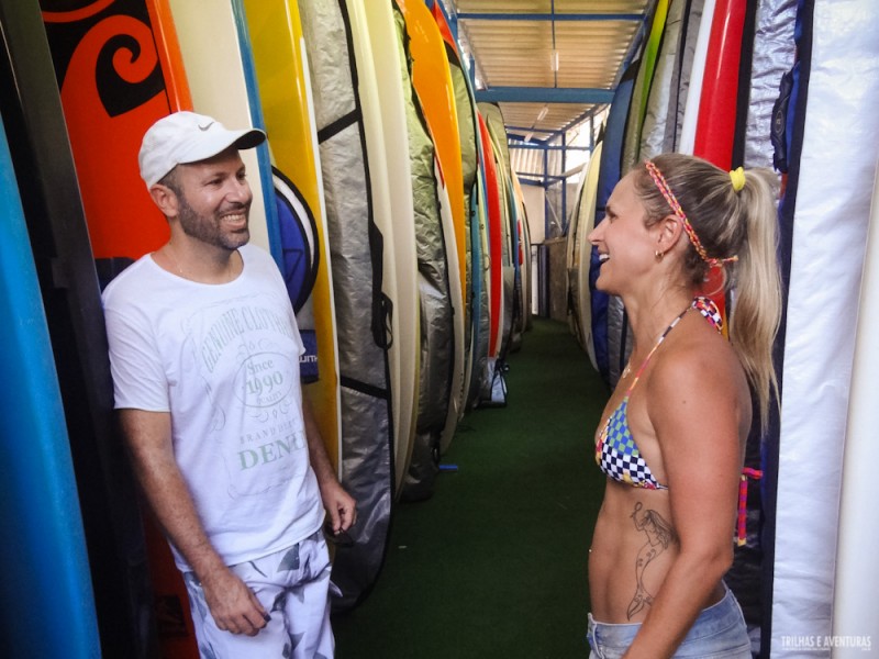 Guarderia de pranchas de SUP no Yacht Clube da Bahia