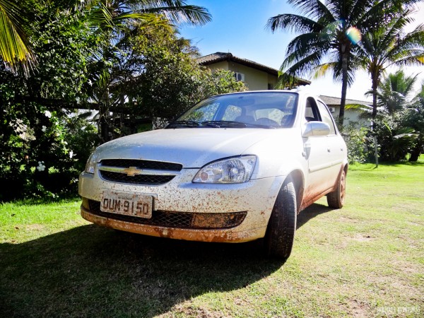 Olha só como nosso carro chegou em Taipu de Fora