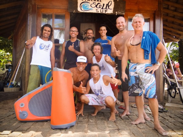 Galera show de bola! Obrigado aos amigos da Itacaré Soul SUP