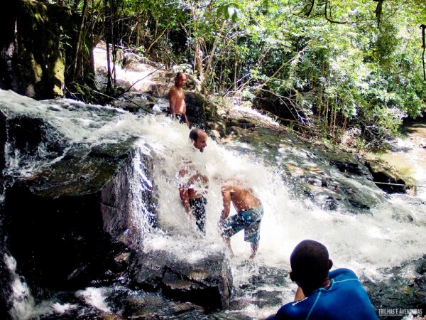 "Tubo" na Cachoeira do Cleandro