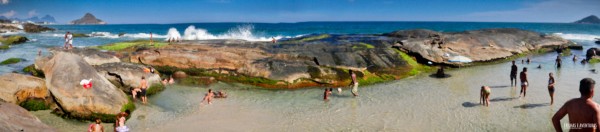 Panorâmica da Praia do Secreto - Parece grande, mas é muito pequena