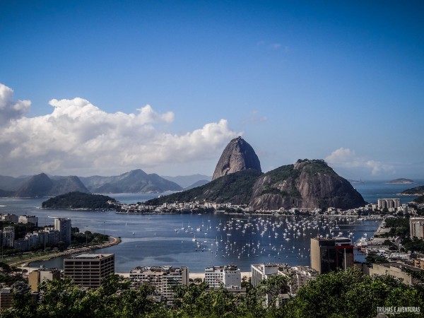 Pão de Açúcar visto do Mirante da Dona Marta, em Botafogo