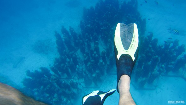 Estátuas submersas no MUSA Isla Mujeres