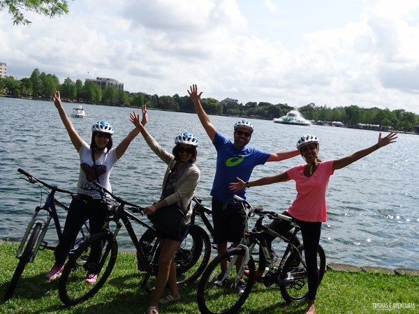 Passeio de bike em Lake Eola Park - Orlando