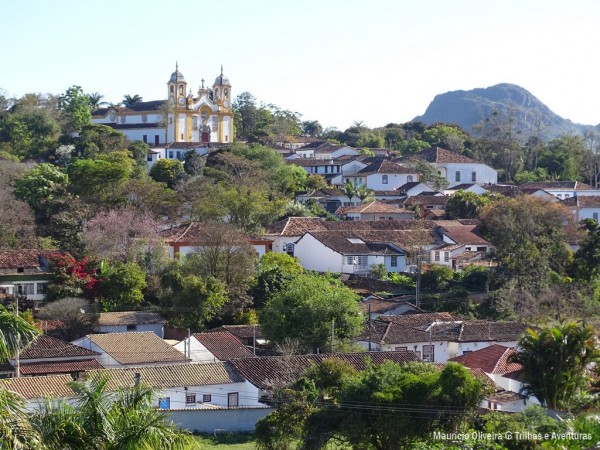 Vista da Capela para a cidade de Tiradentes