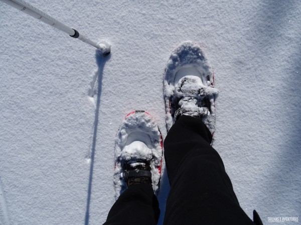 Passeio com raquetes de neve