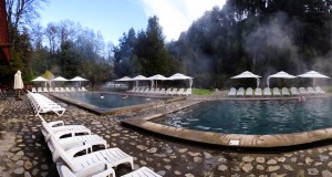 Piscinas termais do Hotel e Spa Termas Huife