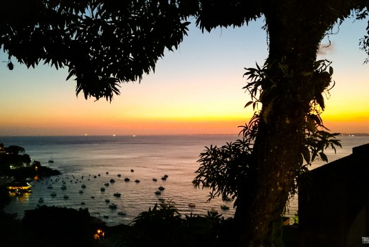 Pôr-do-sol no Café Terrasse em Salvador - BA