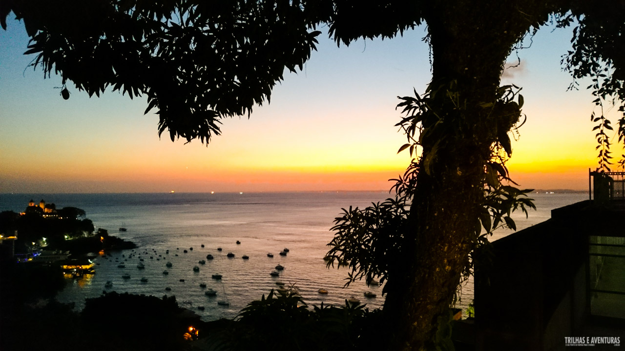 Pôr-do-sol no Café Terrasse em Salvador - BA